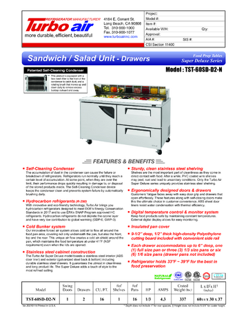 Spec Sheet