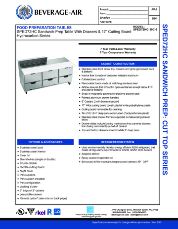 Spec Sheet