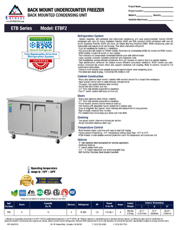 Spec Sheet