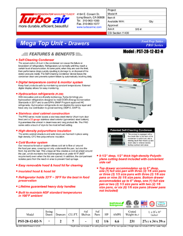 Spec Sheet
