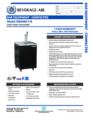 Spec Sheet