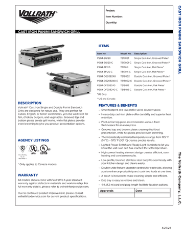 Spec Sheet