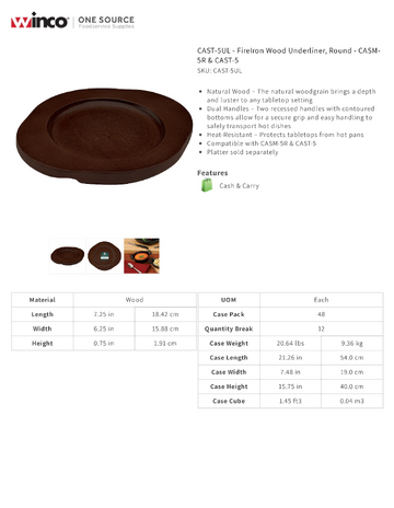 Spec Sheet