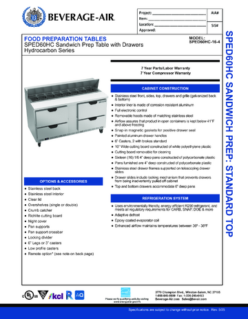 Spec Sheet