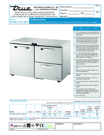 Spec Sheet