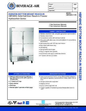 Spec Sheet