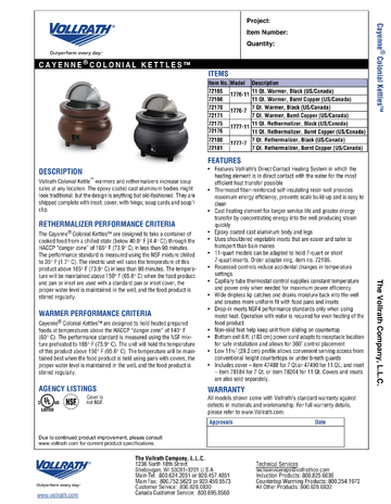 Spec Sheet