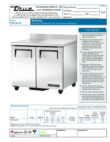 Spec Sheet