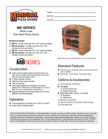 Spec Sheet