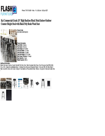 Spec Sheet