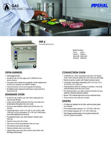 Spec Sheet