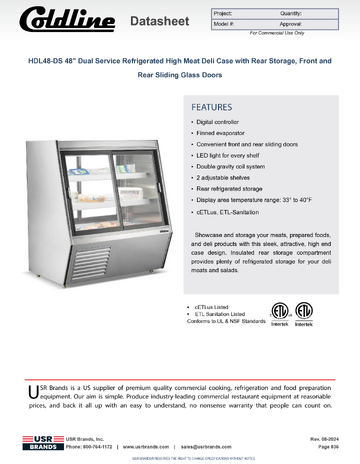 Spec Sheet