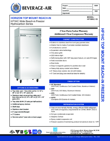 Spec Sheet