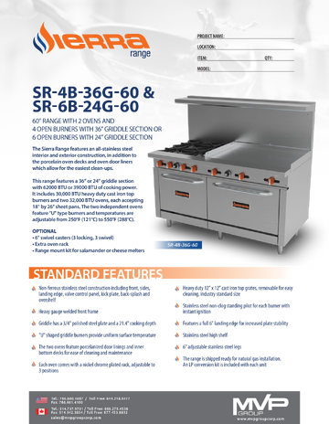 Spec Sheet