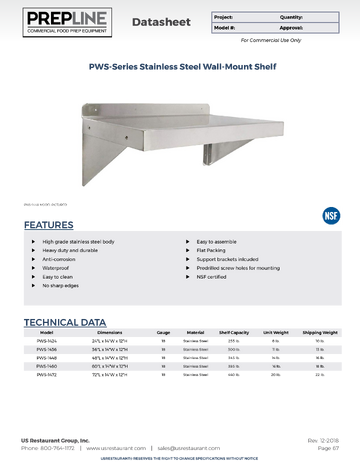 Spec Sheet
