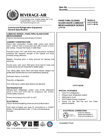Spec Sheet