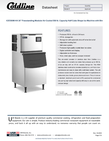 Spec Sheet