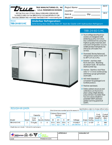 Spec Sheet