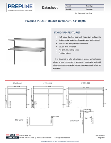 Spec Sheet