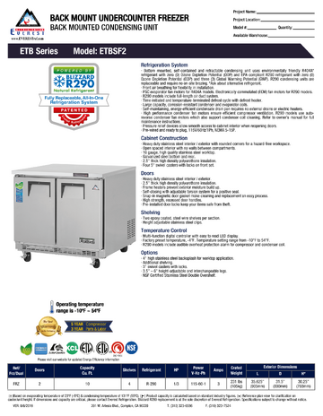 Spec Sheet
