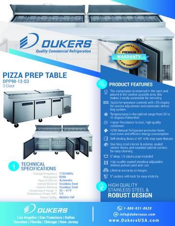 Spec Sheet
