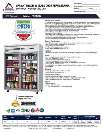 Spec Sheet