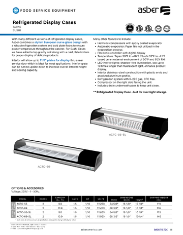 Spec Sheet