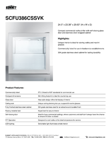 Spec Sheet