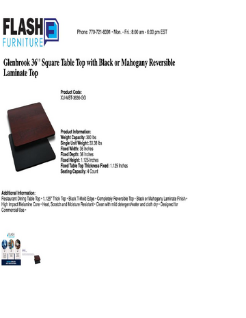 Spec Sheet