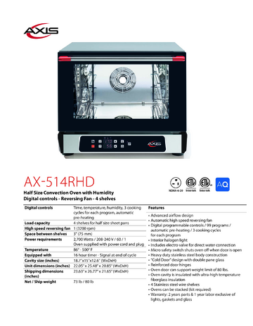 Spec Sheet