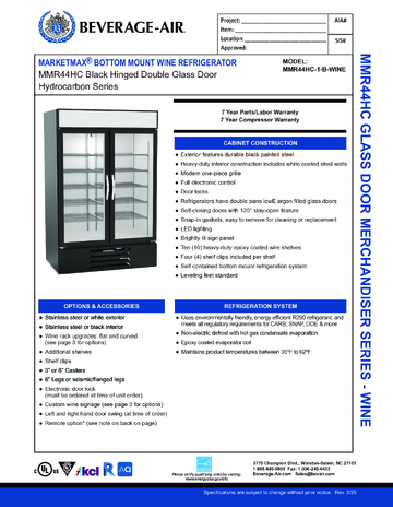 Spec Sheet