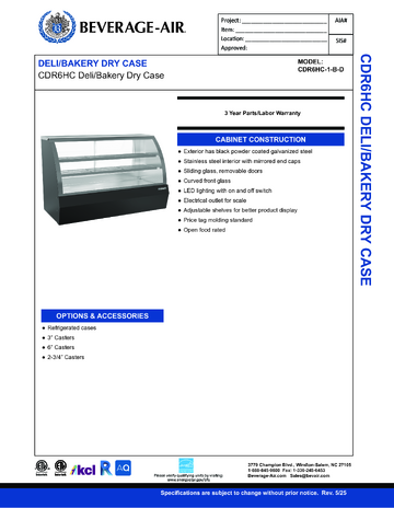 Spec Sheet