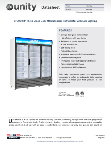 Spec Sheet