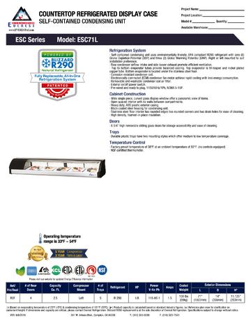 Spec Sheet