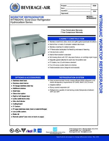 Spec Sheet