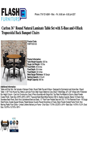 Spec Sheet