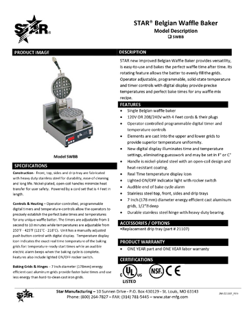 Spec Sheet
