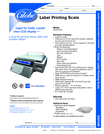 Spec Sheet