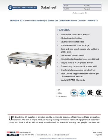 Spec Sheet