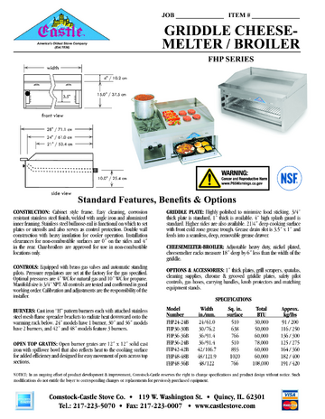 Spec Sheet