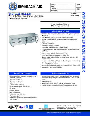 Spec Sheet