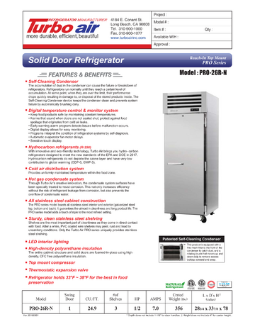 Spec Sheet