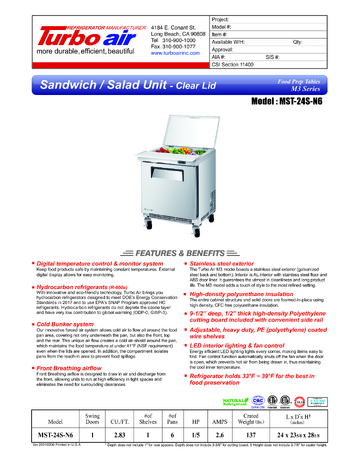 Spec Sheet