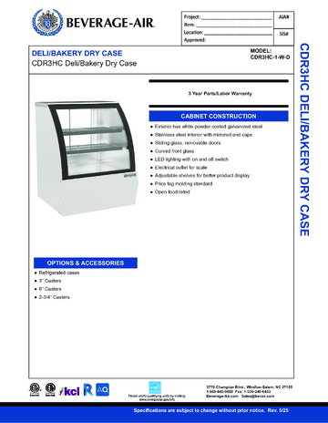 Spec Sheet