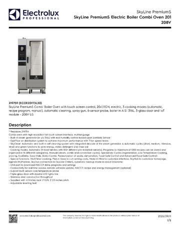 Spec Sheet