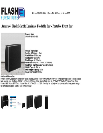 Spec Sheet
