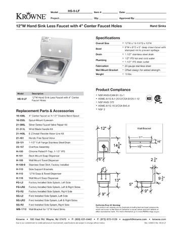 Spec Sheet