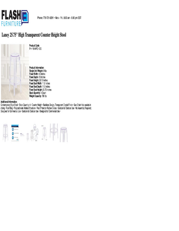 Spec Sheet
