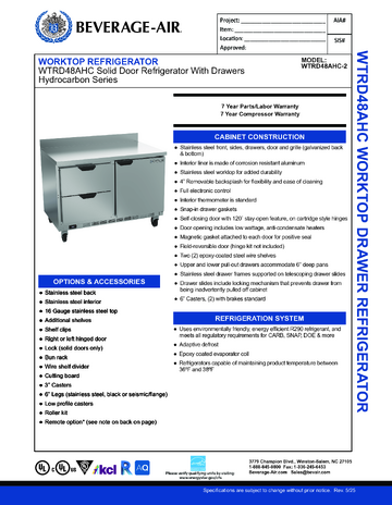 Spec Sheet