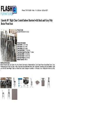 Spec Sheet